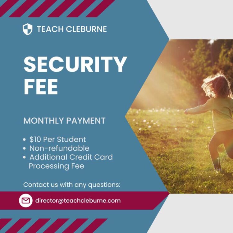 TEACH Cleburne Credit Card Fee