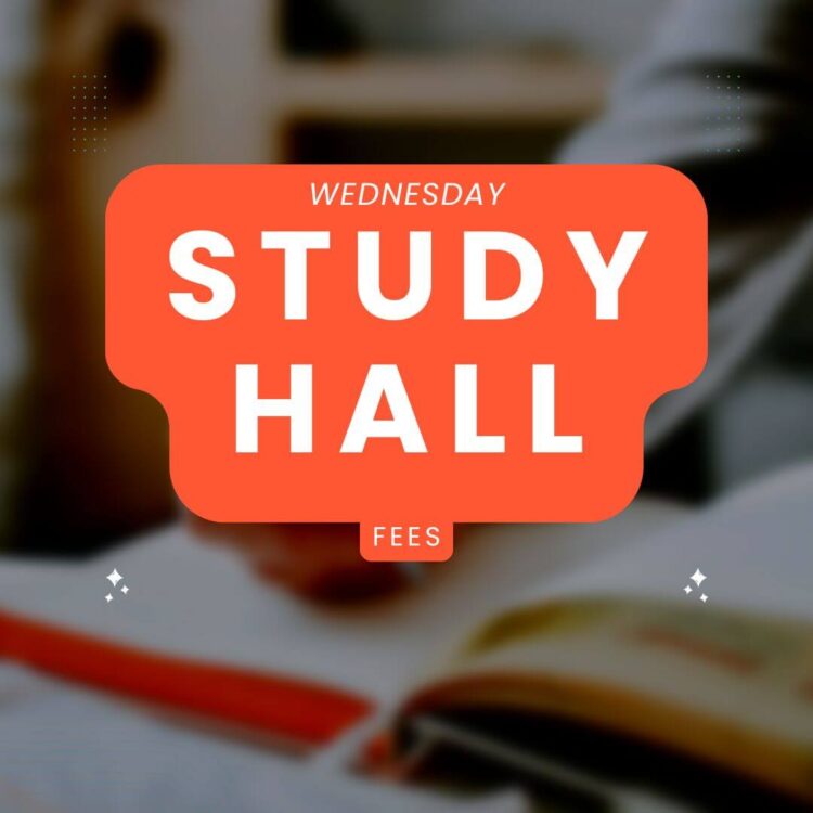 Wednesday Study Hall Fees